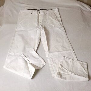 NEW Mens Big Tall Pants 44 x 35 Khaki Polo Chino White Cotton Casual Streetwear